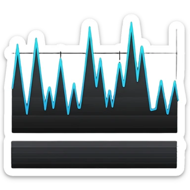 full black audio spectrum, the spectrum is black sticker