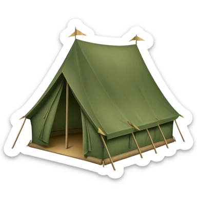 big military tent sticker