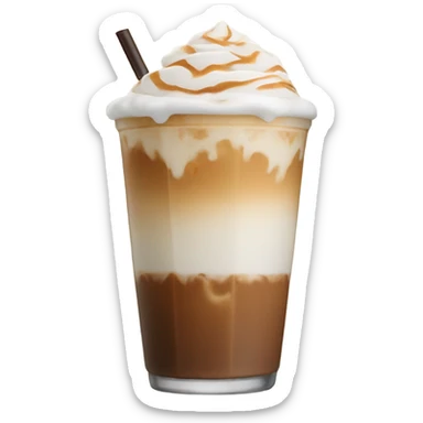 iced latte with cold foam on top sticker