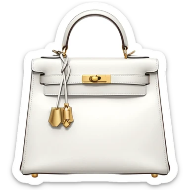  white kelly hermes bag sticker