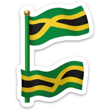 Jamaica flag merry Christmas  sticker
