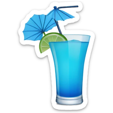 blue cocktail  sticker
