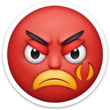 ‘Sleepy angry emoji with attitude’.” sticker