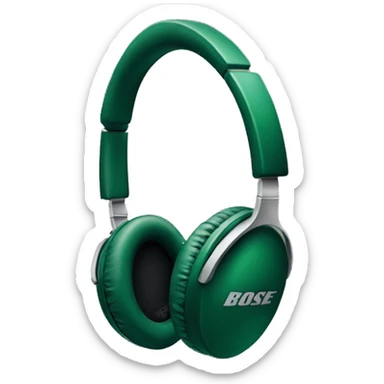 dark green Bose headphones sticker