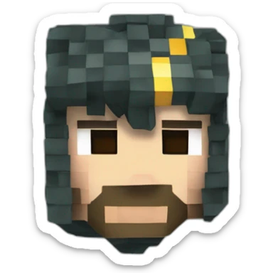 Pioche en diamant minecraft sticker