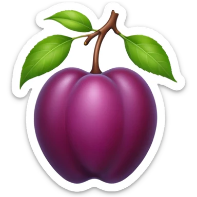 plum sticker