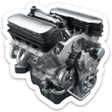 V6-busso-engine-with-chrome-pipes sticker