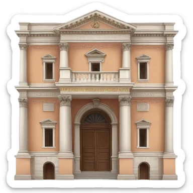 teatro farnese di parma esterno sticker