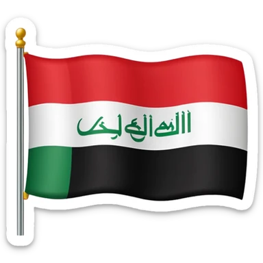 iraqi flag sticker