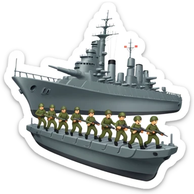 army destroying navy sticker