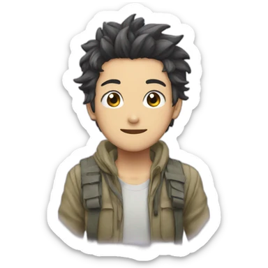 Anime one peace sticker