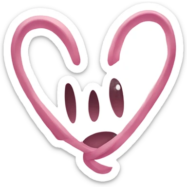 Lazo rosa clarito sticker