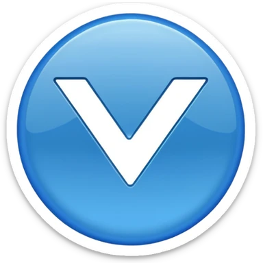 Verified just blue color tick mark  sticker