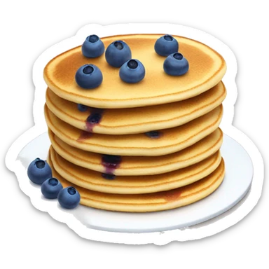 pancake with blueberries sticker