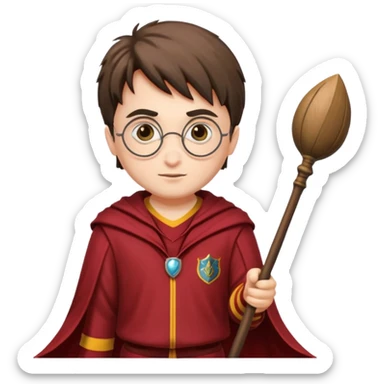 Harry Potter with Quidditch Clothes sticker