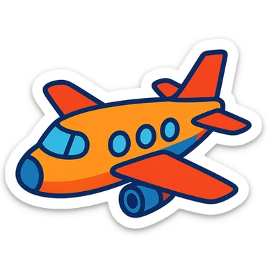 an airplane sticker