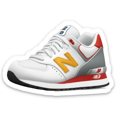 White New Balance shoes sticker