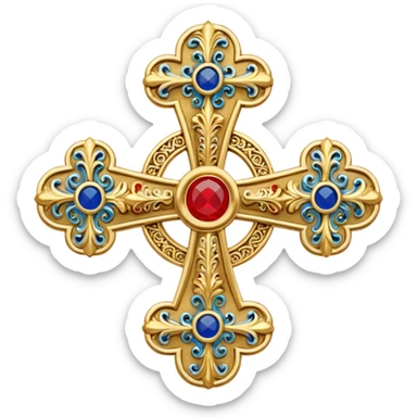 Serbian ortodox cross sticker
