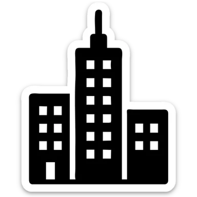городская архитектура здания высотки sticker