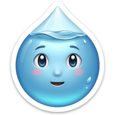 Tear drops with tiny words inside: overwhelmed, ignored, trying sticker