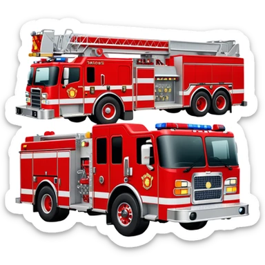 Fire Engine - Pierce Enforcer Pumper (Model Year: 2021) (Iconic colour: Red) sticker