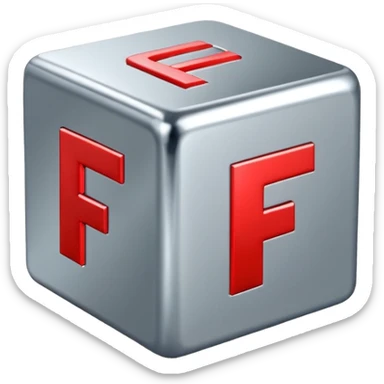 cube with F11# letters on it sticker