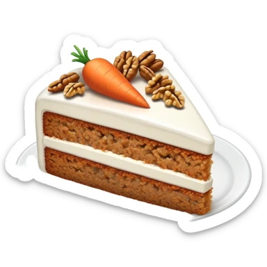 Carrot cake slice  sticker