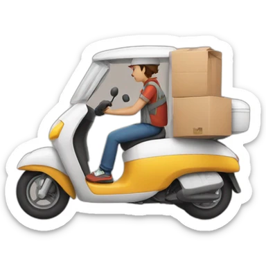 food delivery app sticker