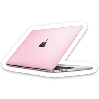Pink MacBook  sticker