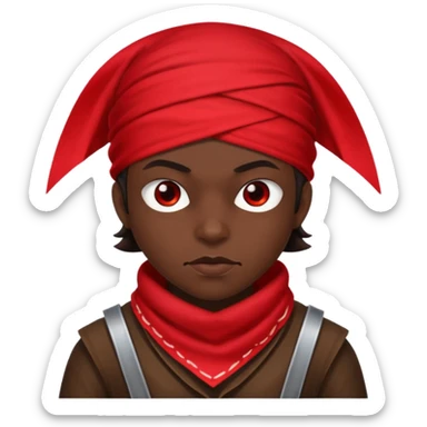 Emoji de bandido con diablito  sticker