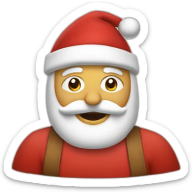 Père noël qui fait un prout sticker