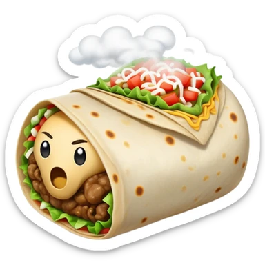 Giant stinky burrito  sticker