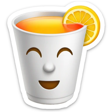 Tequila Sunrise in cup sticker