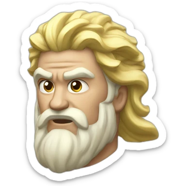 Zeus lightning sticker