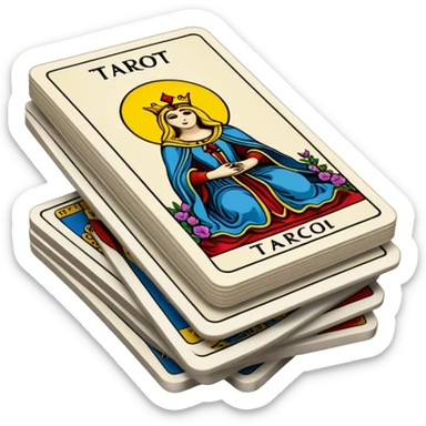 tarot cards sticker