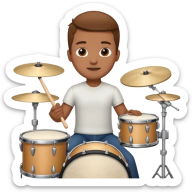drummer drumming  sticker