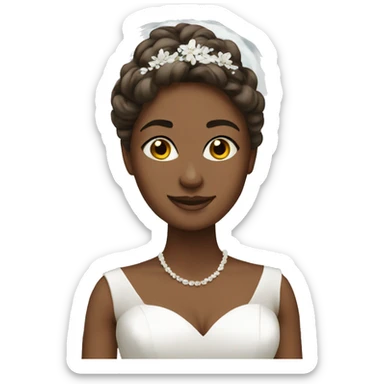 Bride wedding sticker