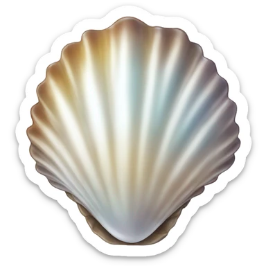Pearl shell sticker