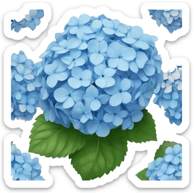 blue hydrangea  sticker