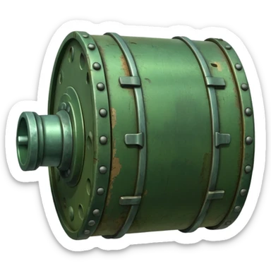 green military mine sticker