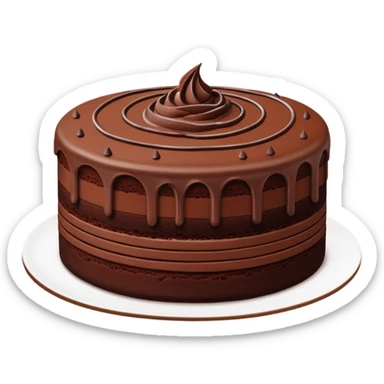 Chocolate cake sticker