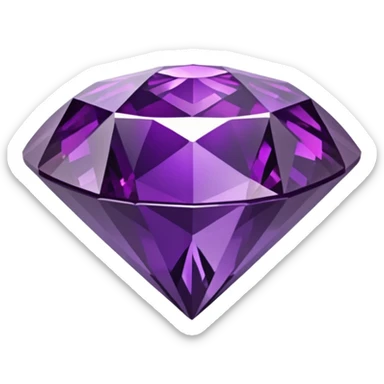 Diamante roxo escuro sticker