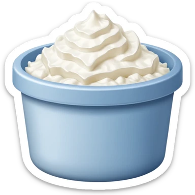 a pack of cottage cheese sticker