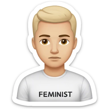 Male feminist  sticker