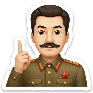 스탈린이 가운데 손가락를 날림 sticker