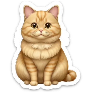 british cat golden chinchilla sticker