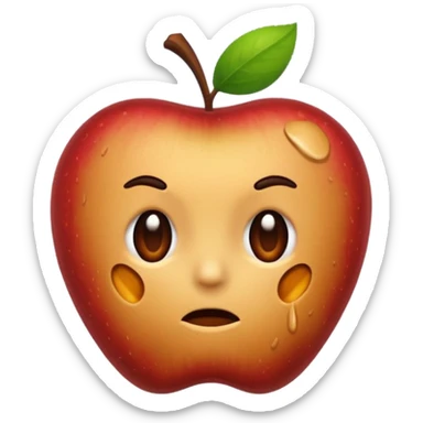 Spoiled apple sticker