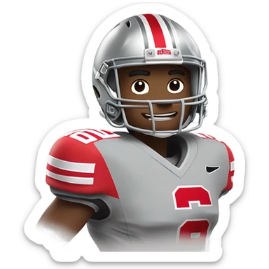 Ohio state player  sticker
