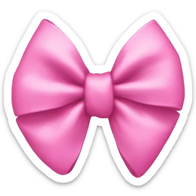 pink bow sticker