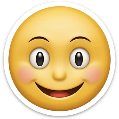 quiet and resentful smiley face sticker